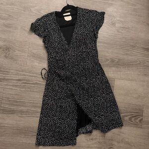 Harper Heritage Black and White Mini Polk Dot Dress